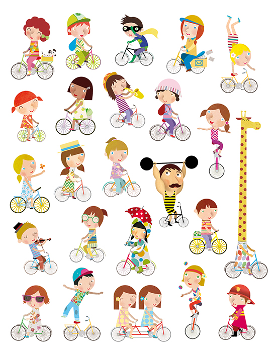 Jacobo muñiz APLI Bicycle magic stickers