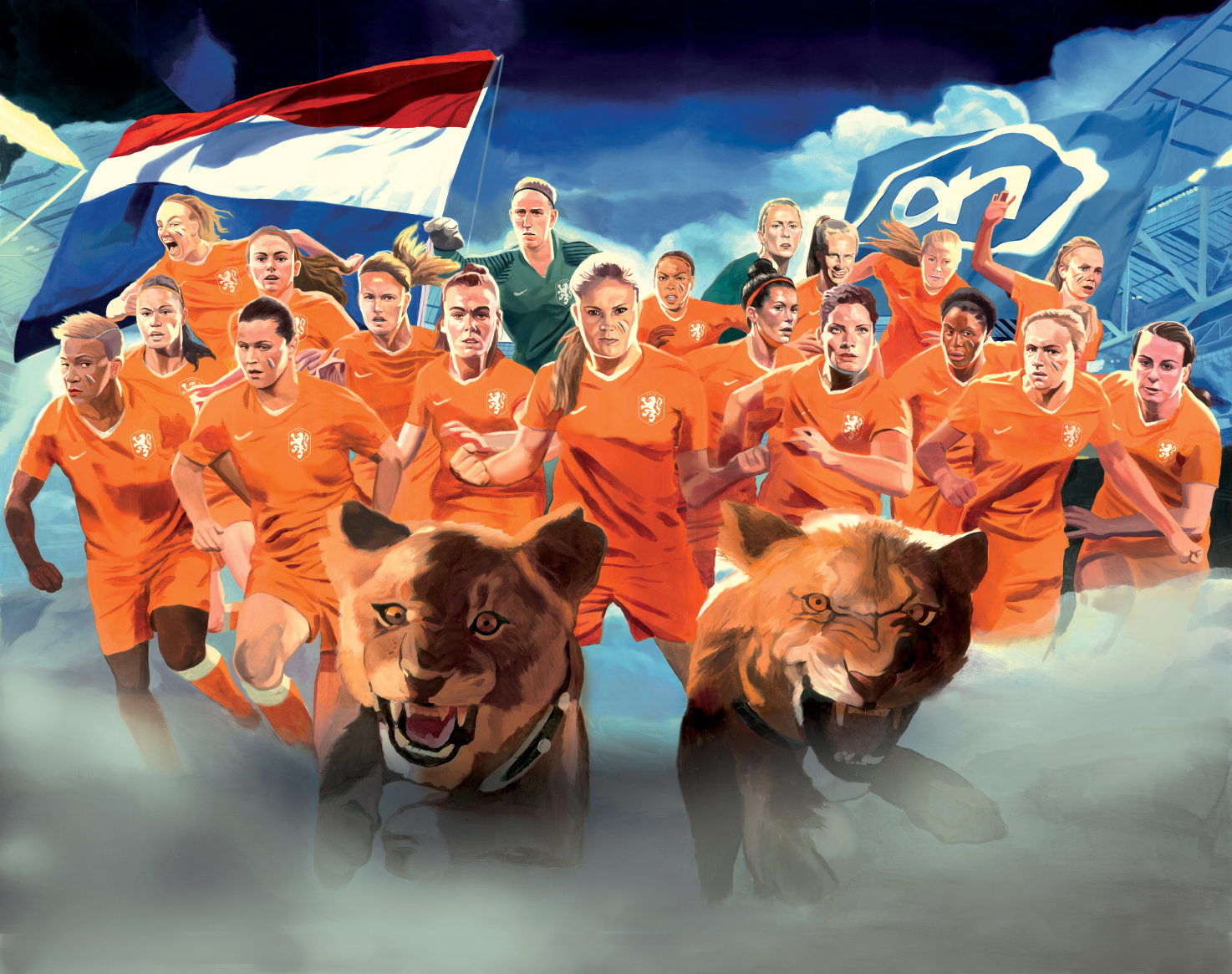 Póster oficial · Selección de fútbol holandesa