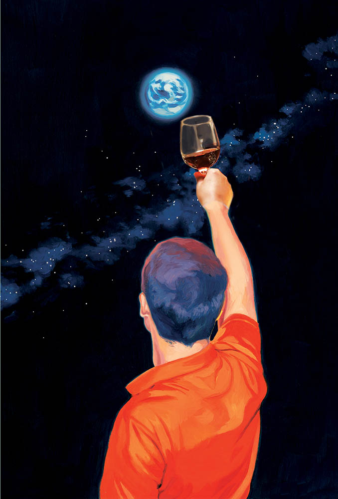 David_H_2022_ZORRO-ROJO_Otras-cronicas-marcianas_Fiesta-copa-de-vino-boceto