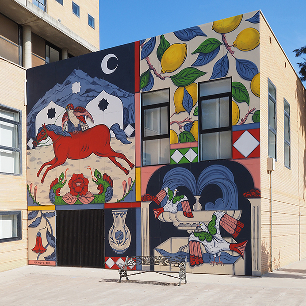 Isa Nieto Universidad de Málaga Mural Moments Festival