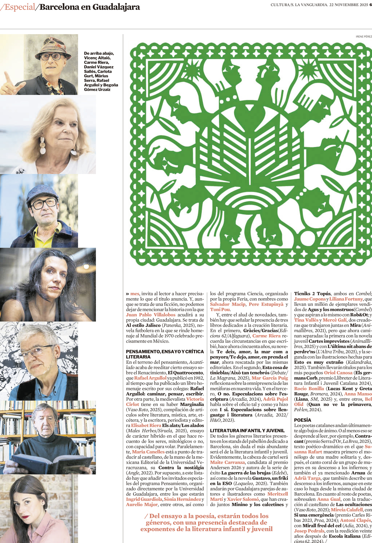 Irene Perez LaVanguardia FIL